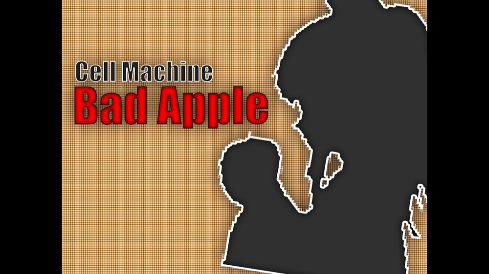 Bad Apple rendered with CellVID